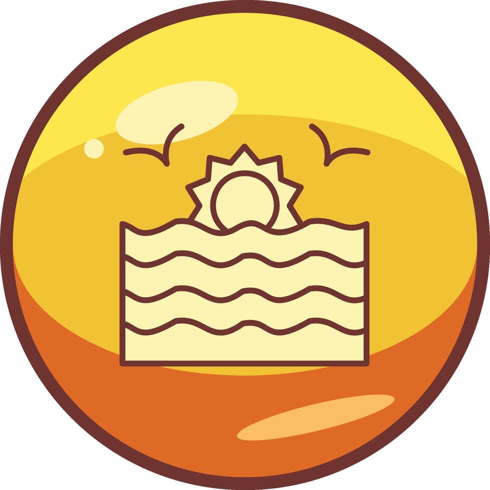 Sunset Vector Icon