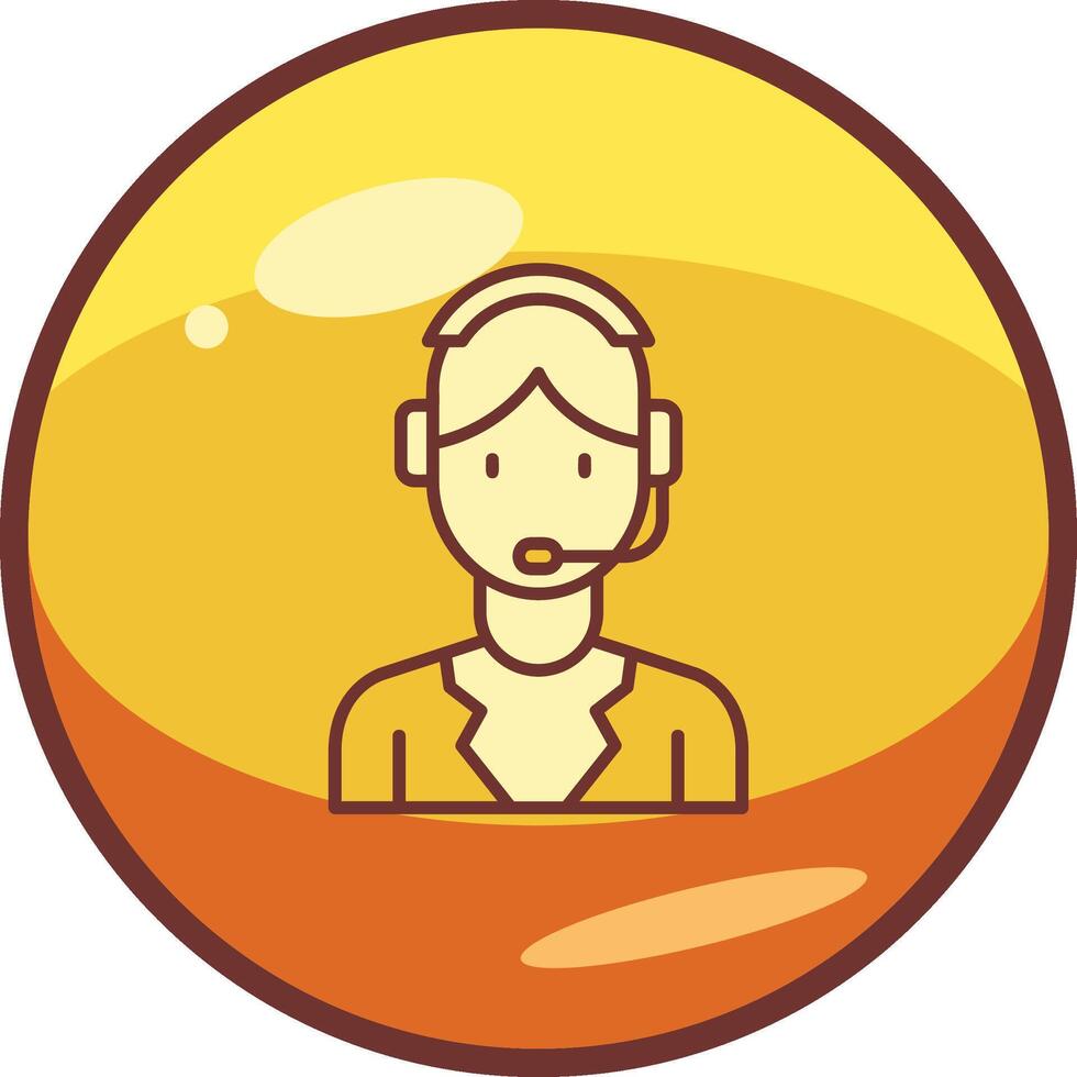 Customer Service Agent Vector Icon