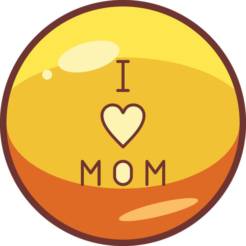 I love Mom Vector Icon