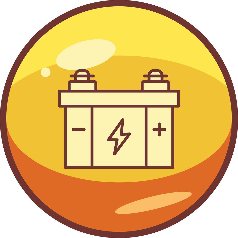 Car Battery Vector Icon