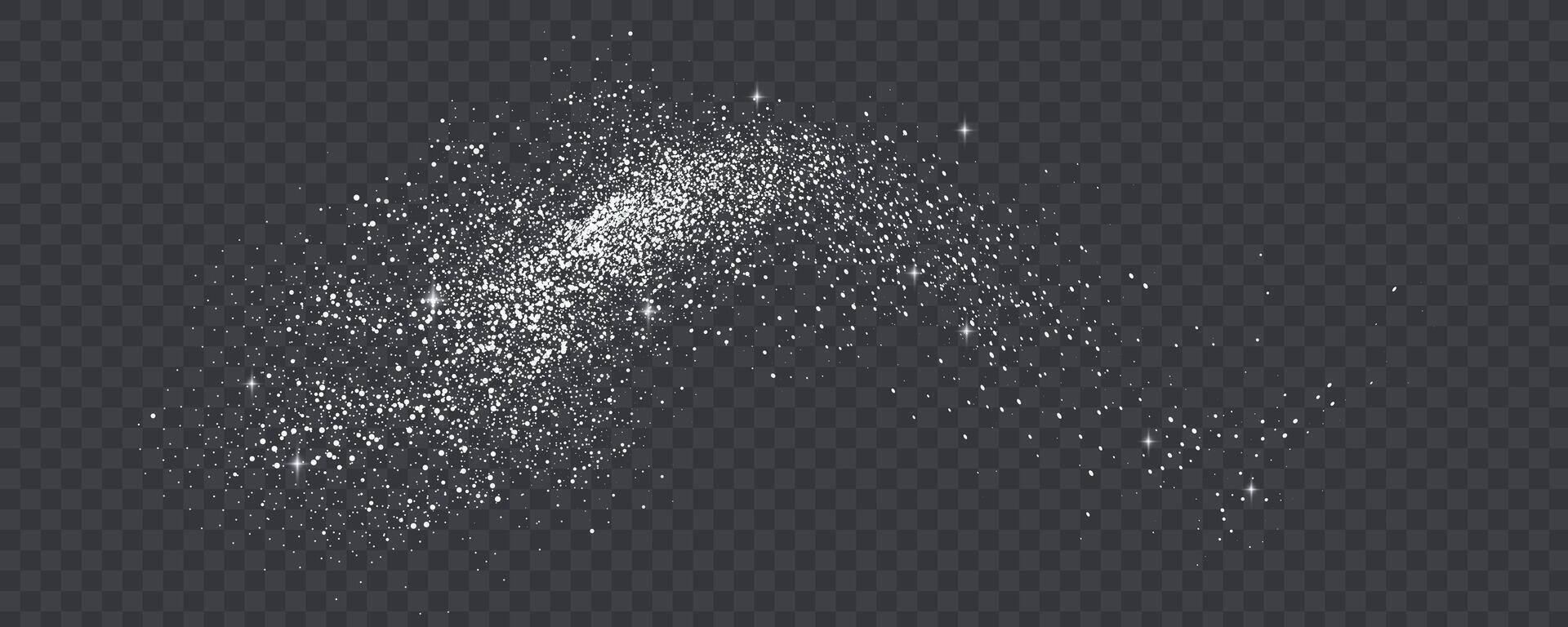 Gradient noise grain texture stains, black and white dotted spray shades, and sand dust spots. vector