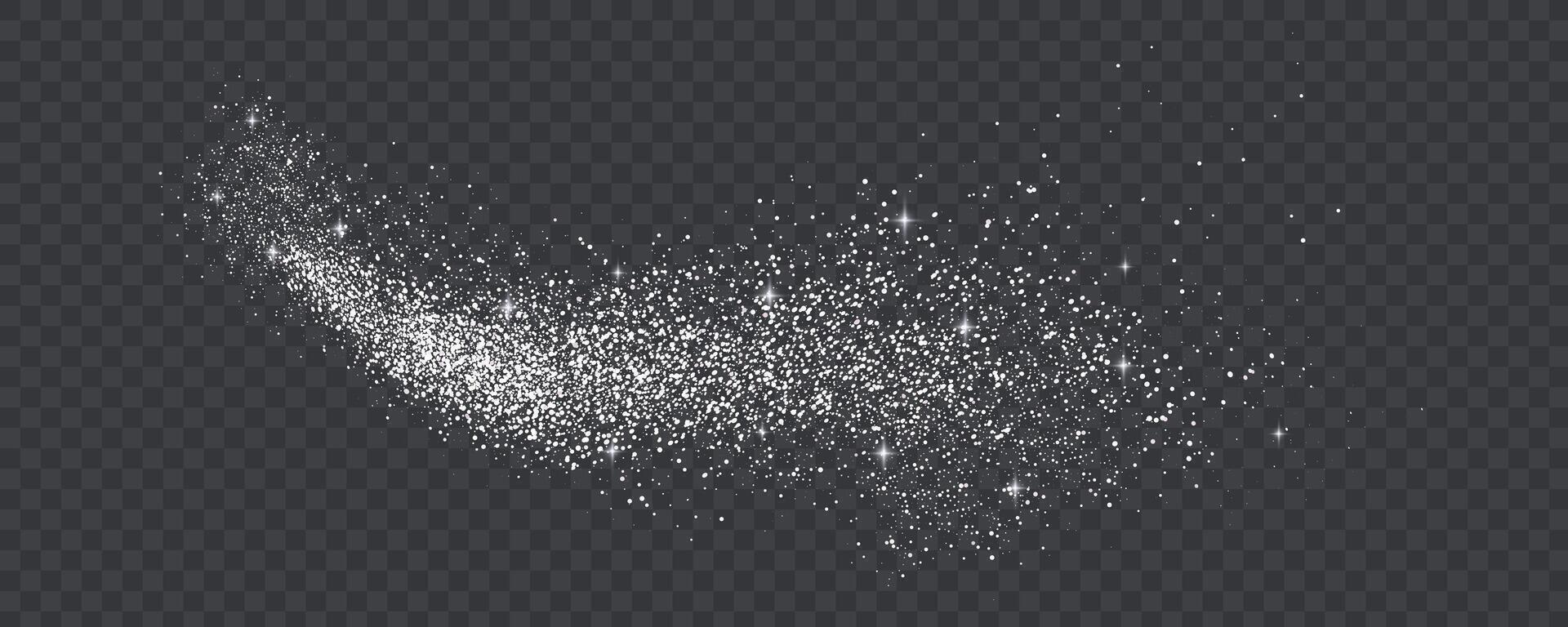 Gradient noise grain texture stains, black and white dotted spray shades, and sand dust spots. vector