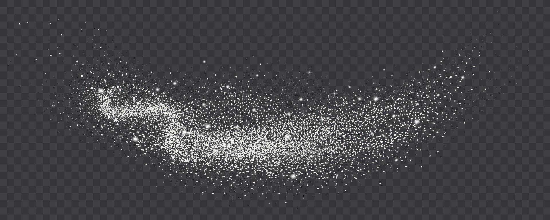 Gradient noise grain texture stains, black and white dotted spray shades, and sand dust spots. vector