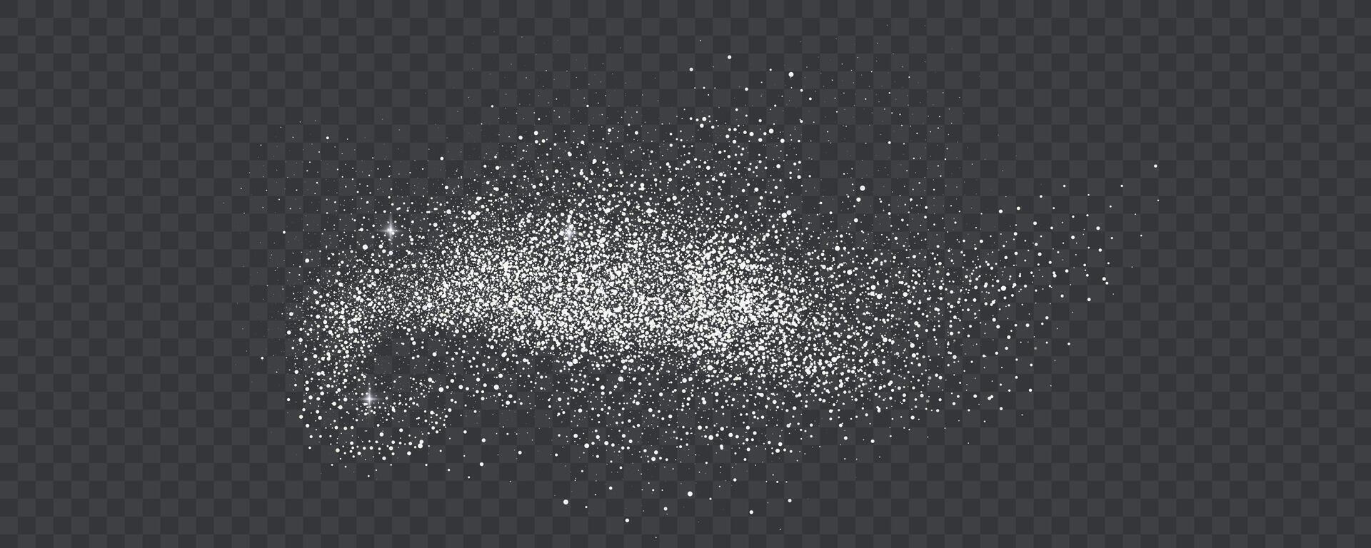 Gradient noise grain texture stains, black and white dotted spray shades, and sand dust spots. vector