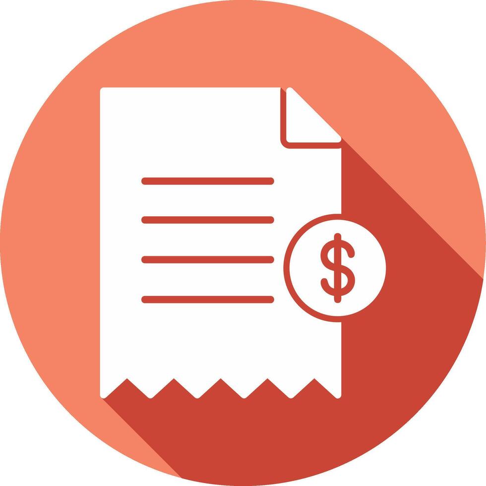 Shopping Receipt Vector Icon