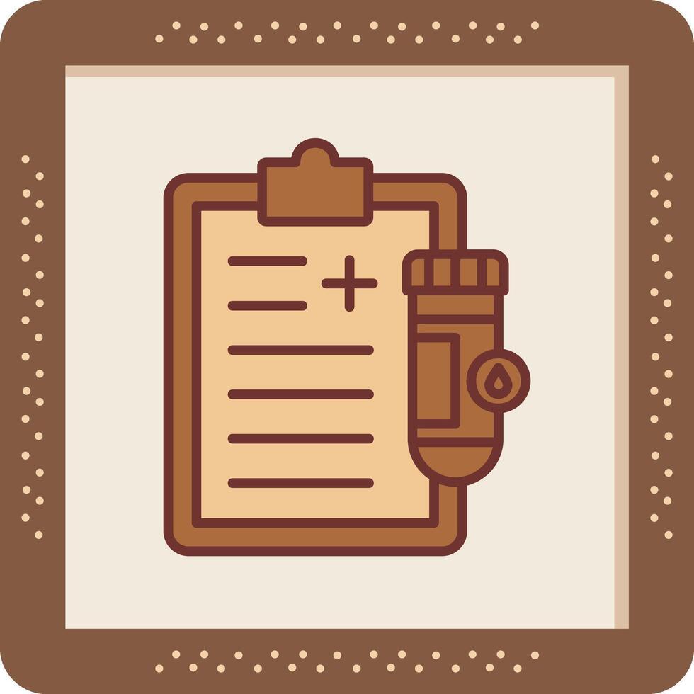 Urine Report Vector Icon
