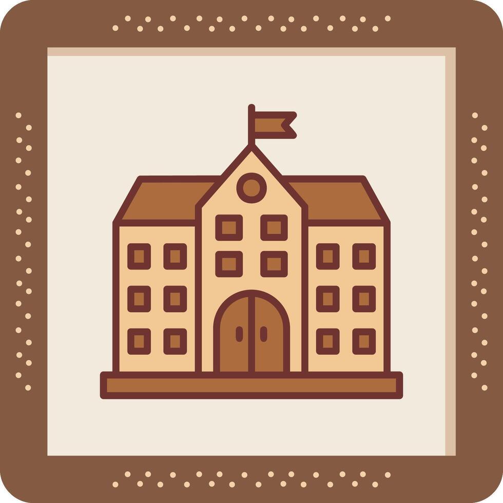 University Building Vector Icon