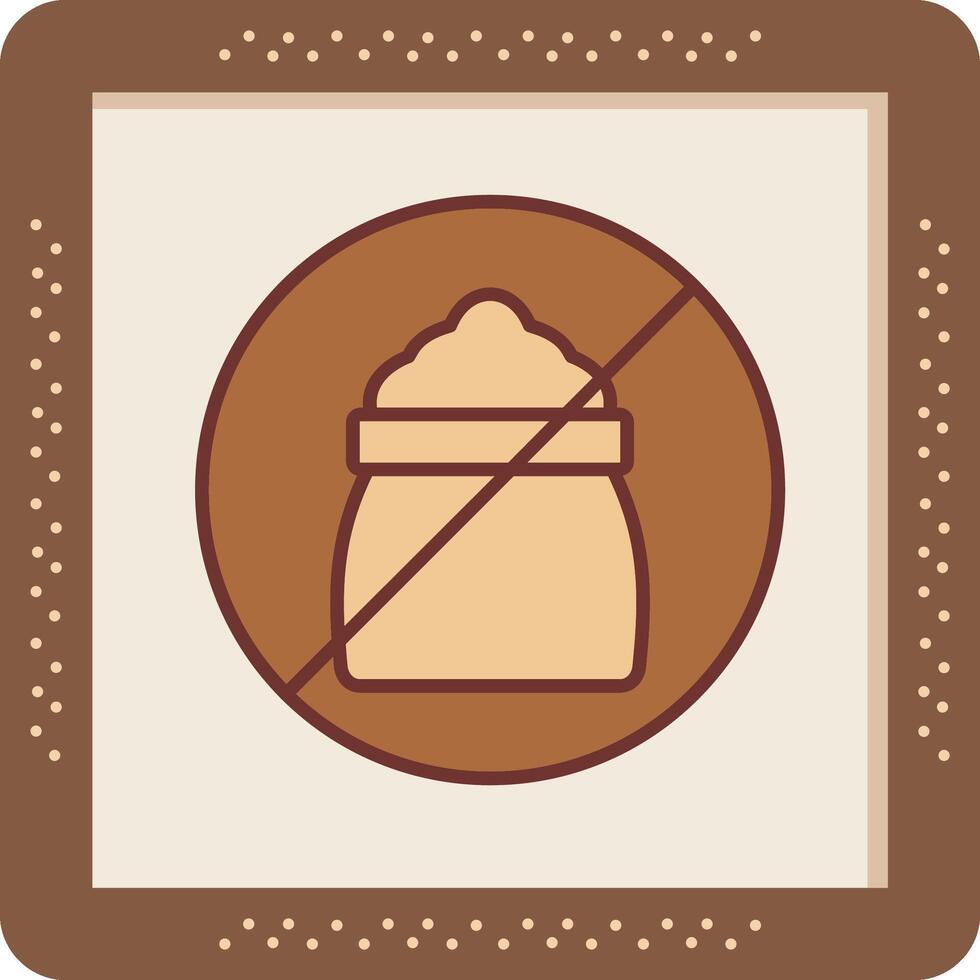 No Sugar Vector Icon