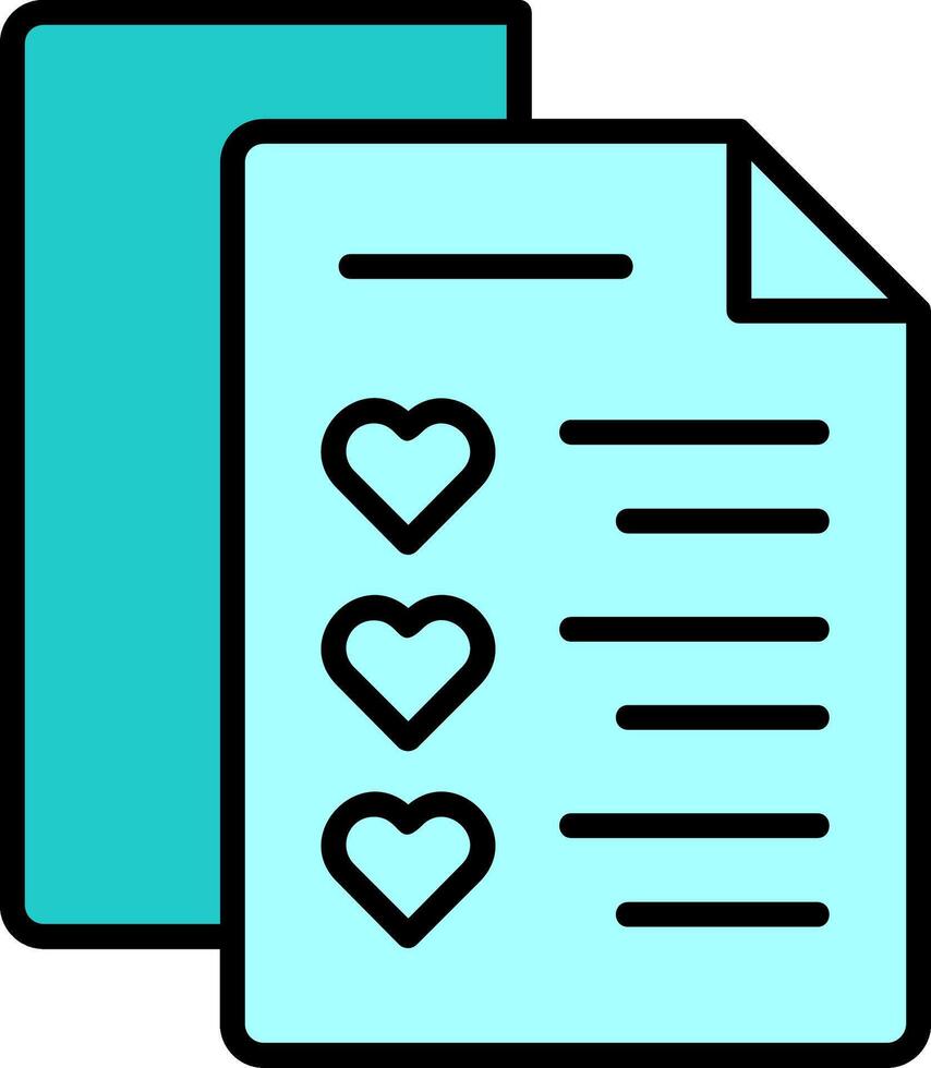 Wishlist Vector Icon