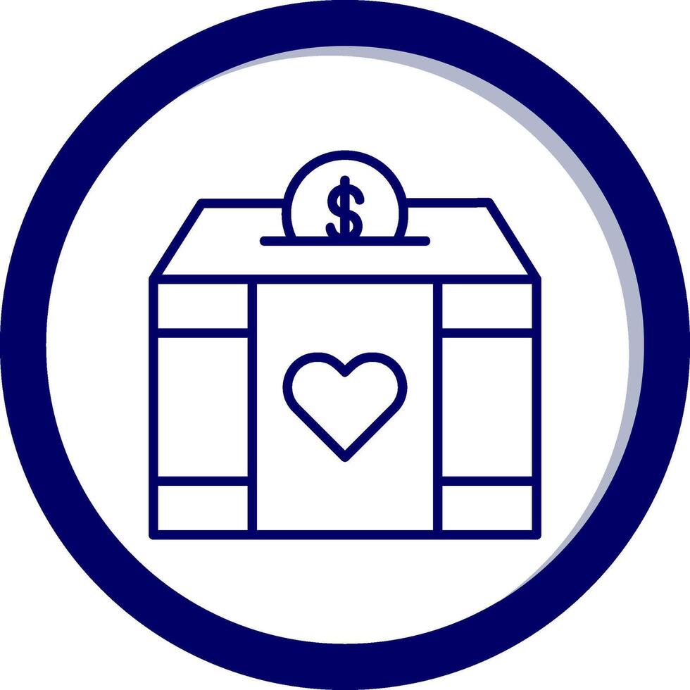 Charity Box Vector Icon