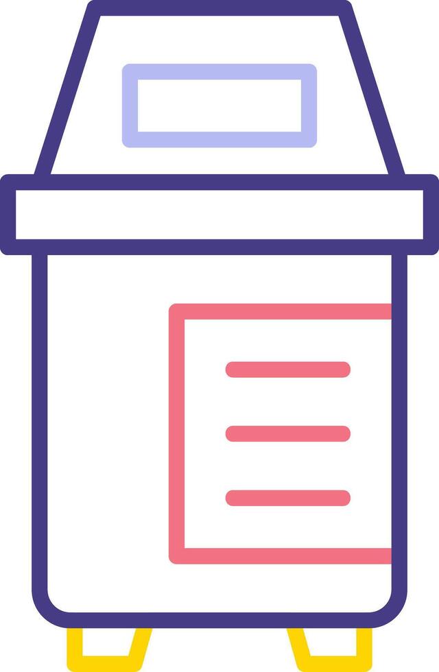 icono de vector de caja de donación