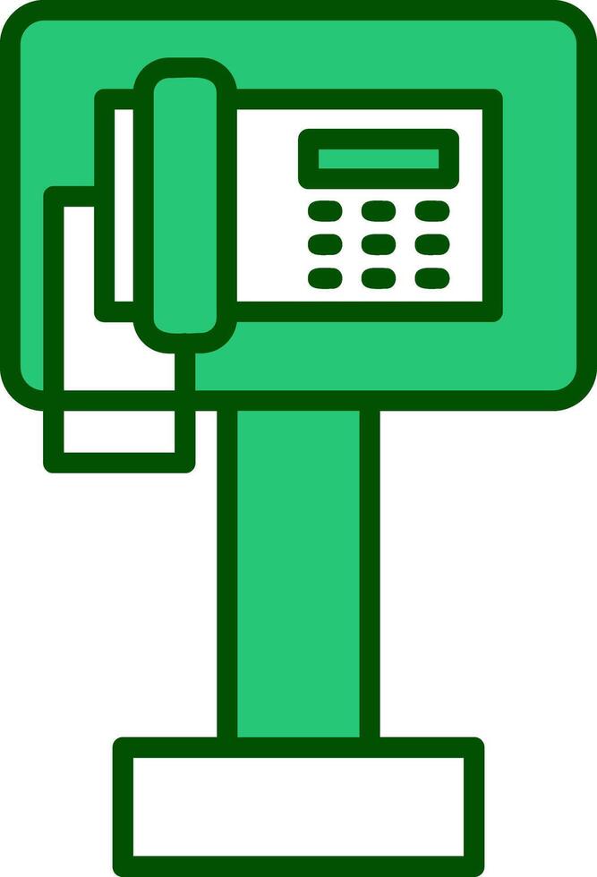 público teléfono vector icono