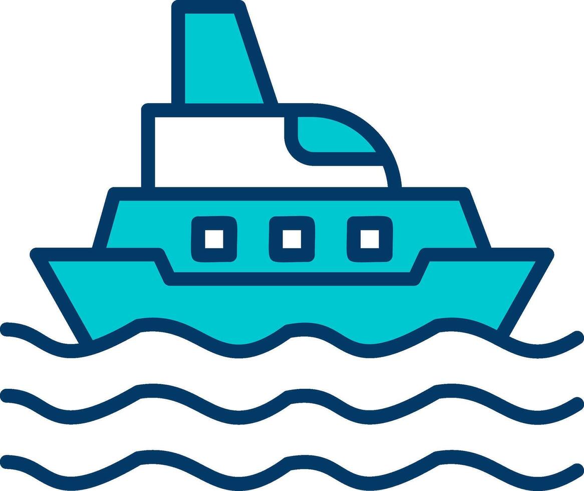 icono de vector de barco