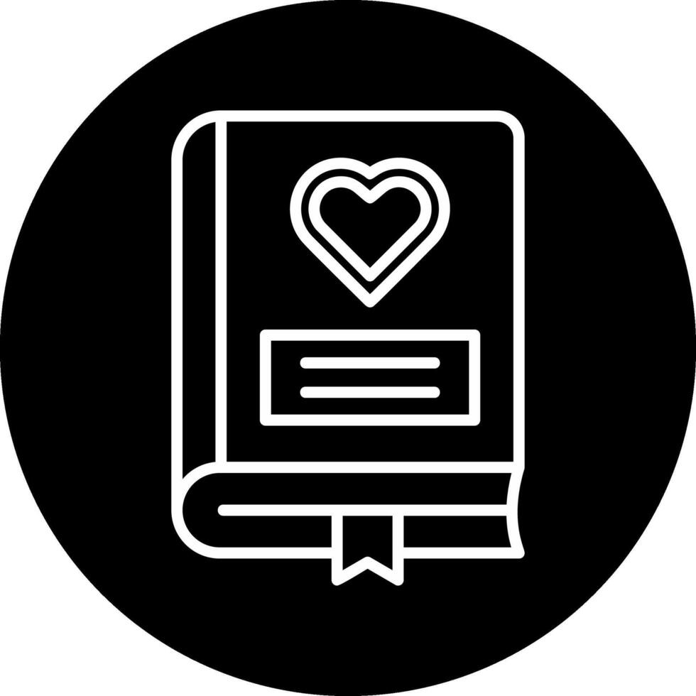 romance libro vector icono