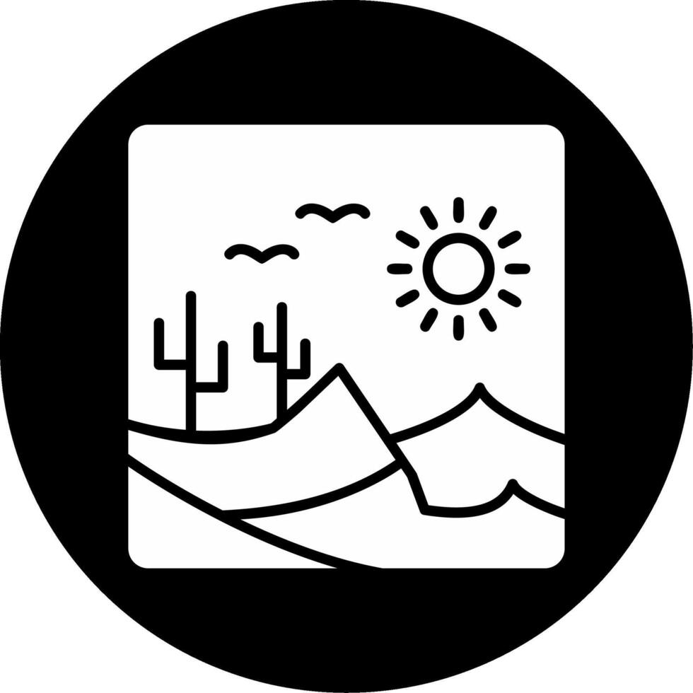 icono de vector de desierto