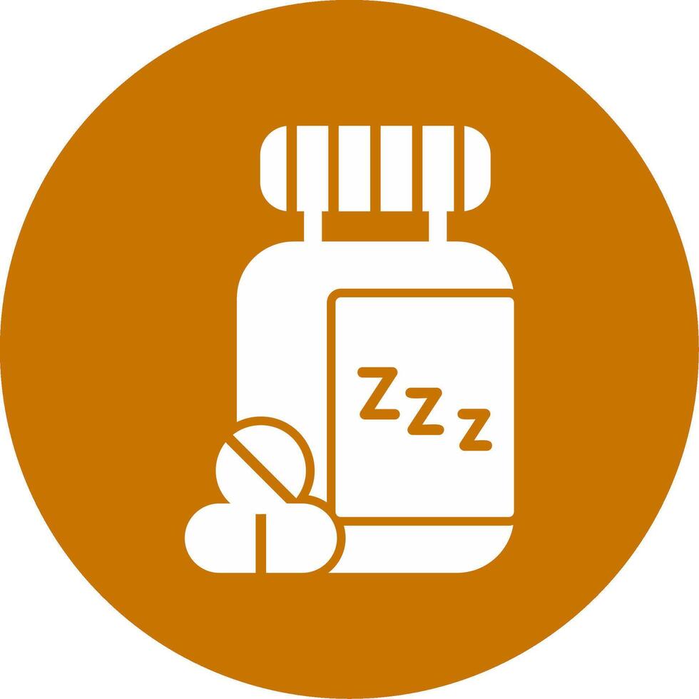 dormido pastillas vector icono