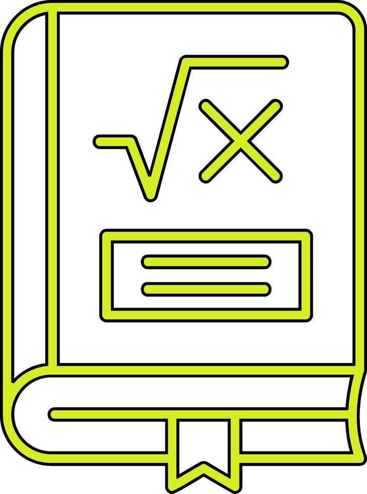 matemáticas libro vector icono