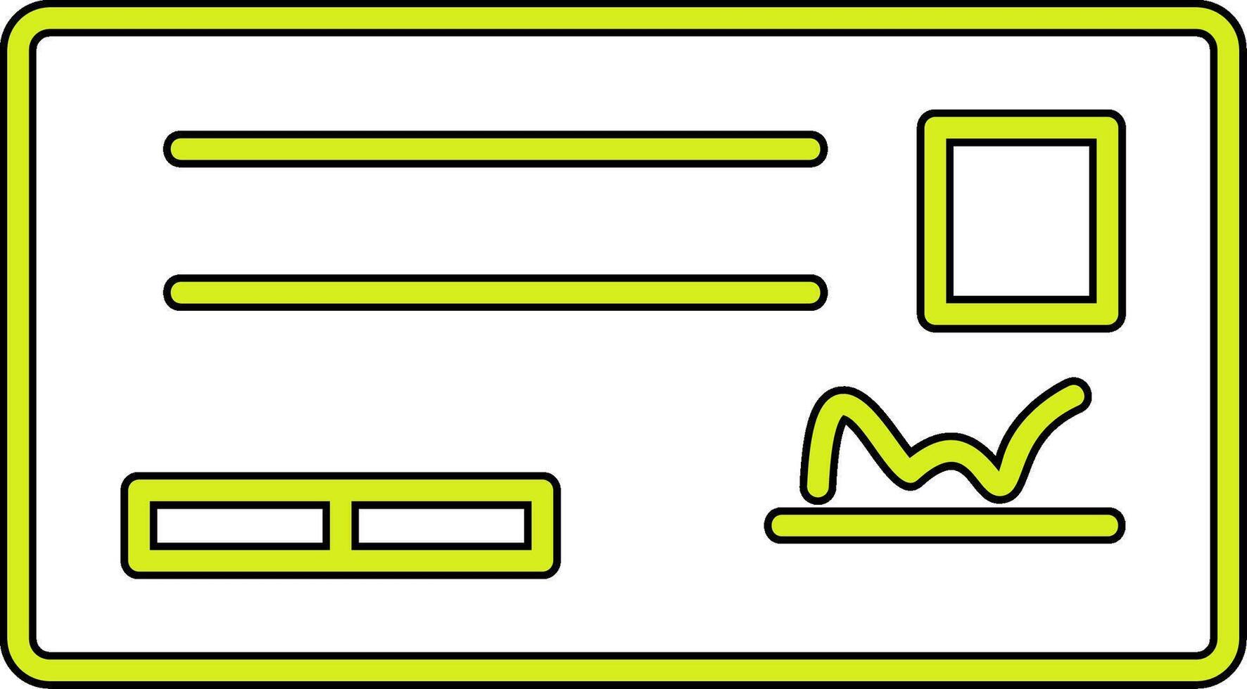 Cheque Vector Icon