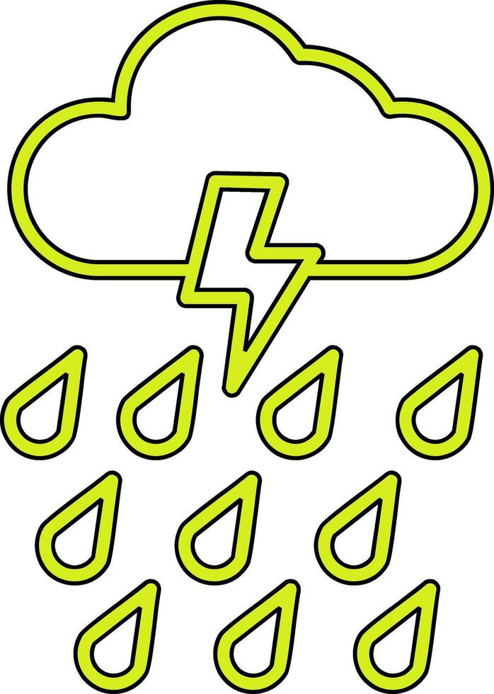 Rain Vector Icon