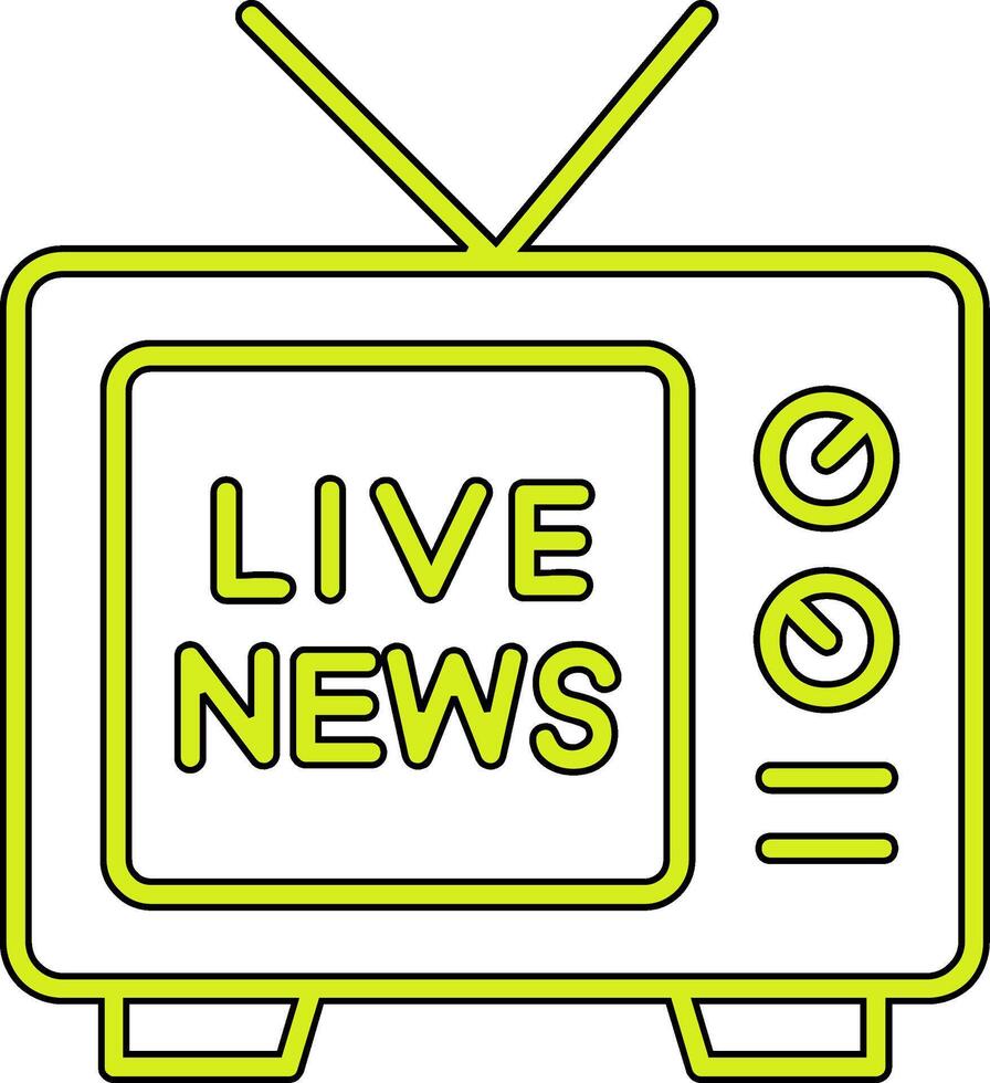 Live News Vector Icon