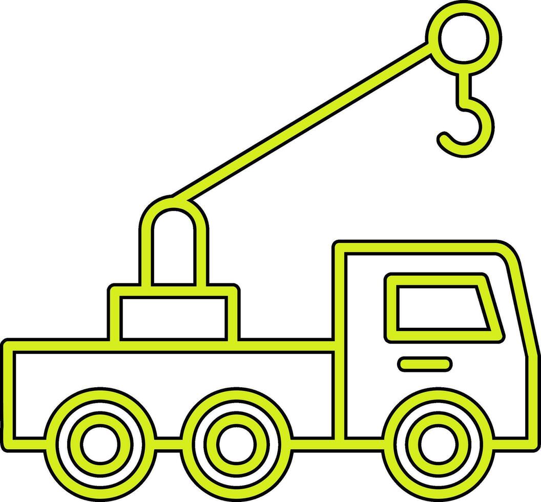 levantamiento grua camión vector icono