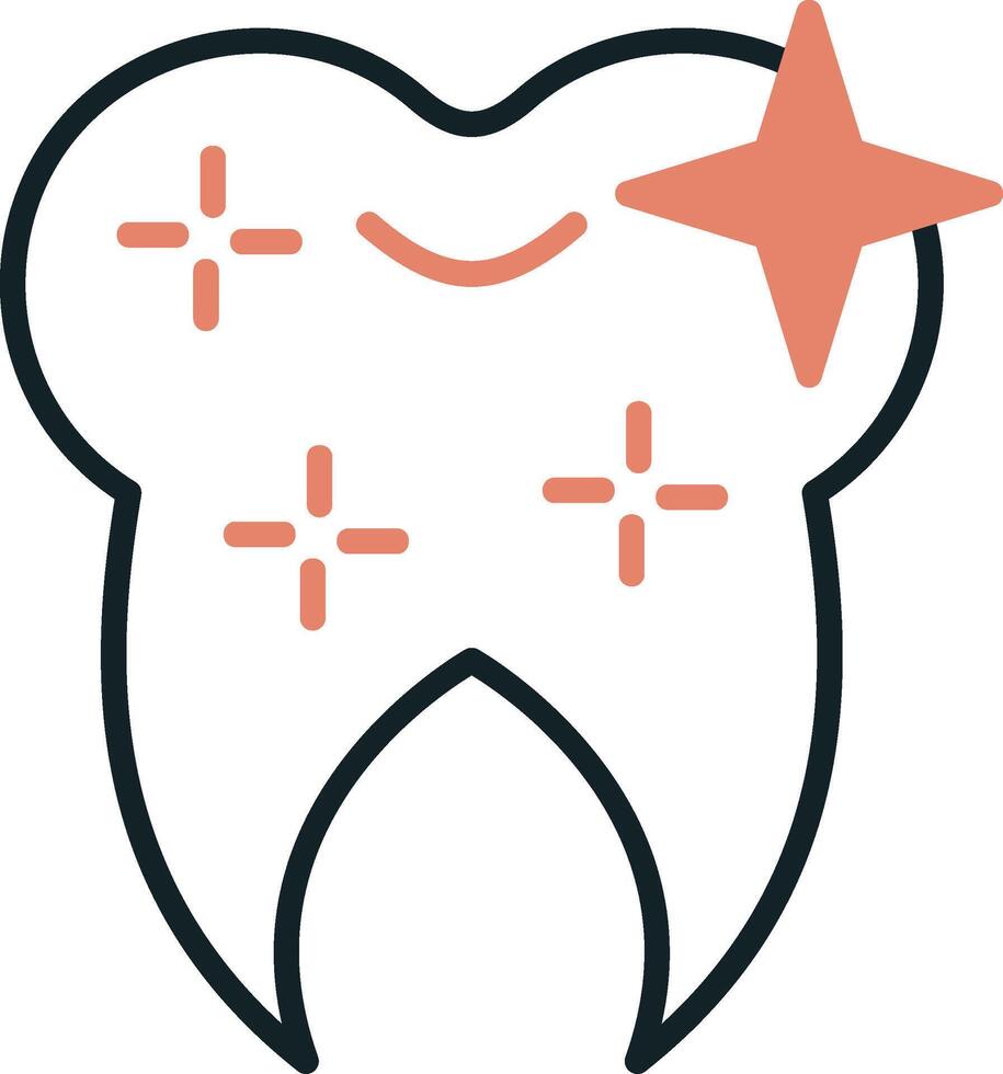 Healthy Clean Tooth Vector Icon