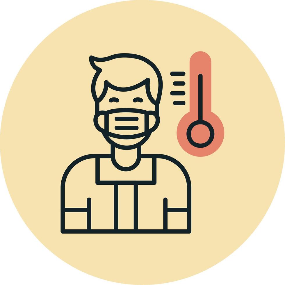 Men Fever Vector Icon