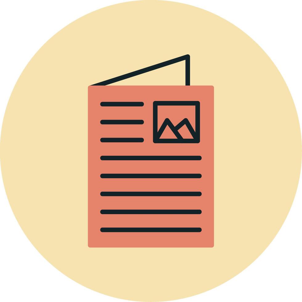 Flyer Vector Icon