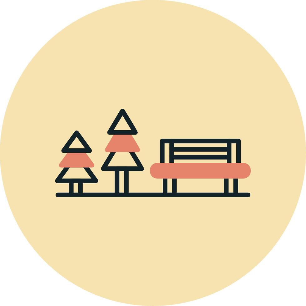 Rest Area Vector Icon