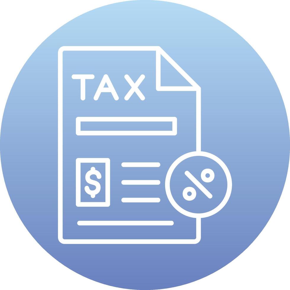 Tax Paperwork Vector Icon