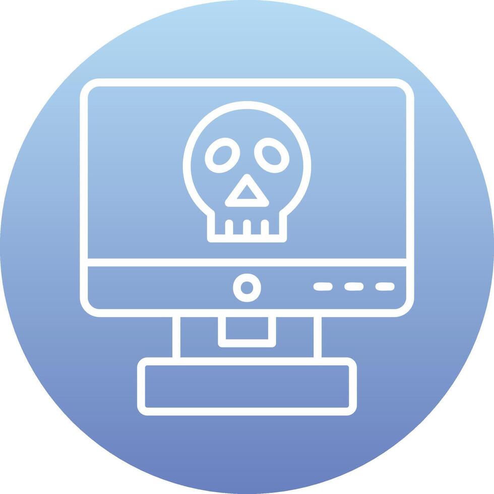 Computer Hacking Vector Icon