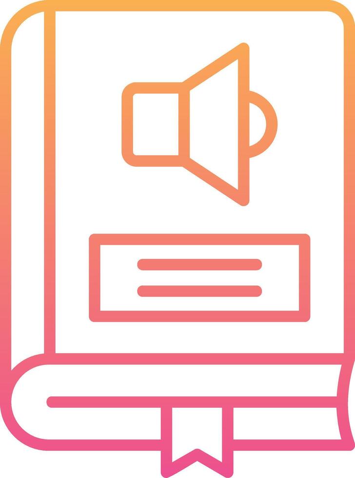 Audio Book Vector Icon