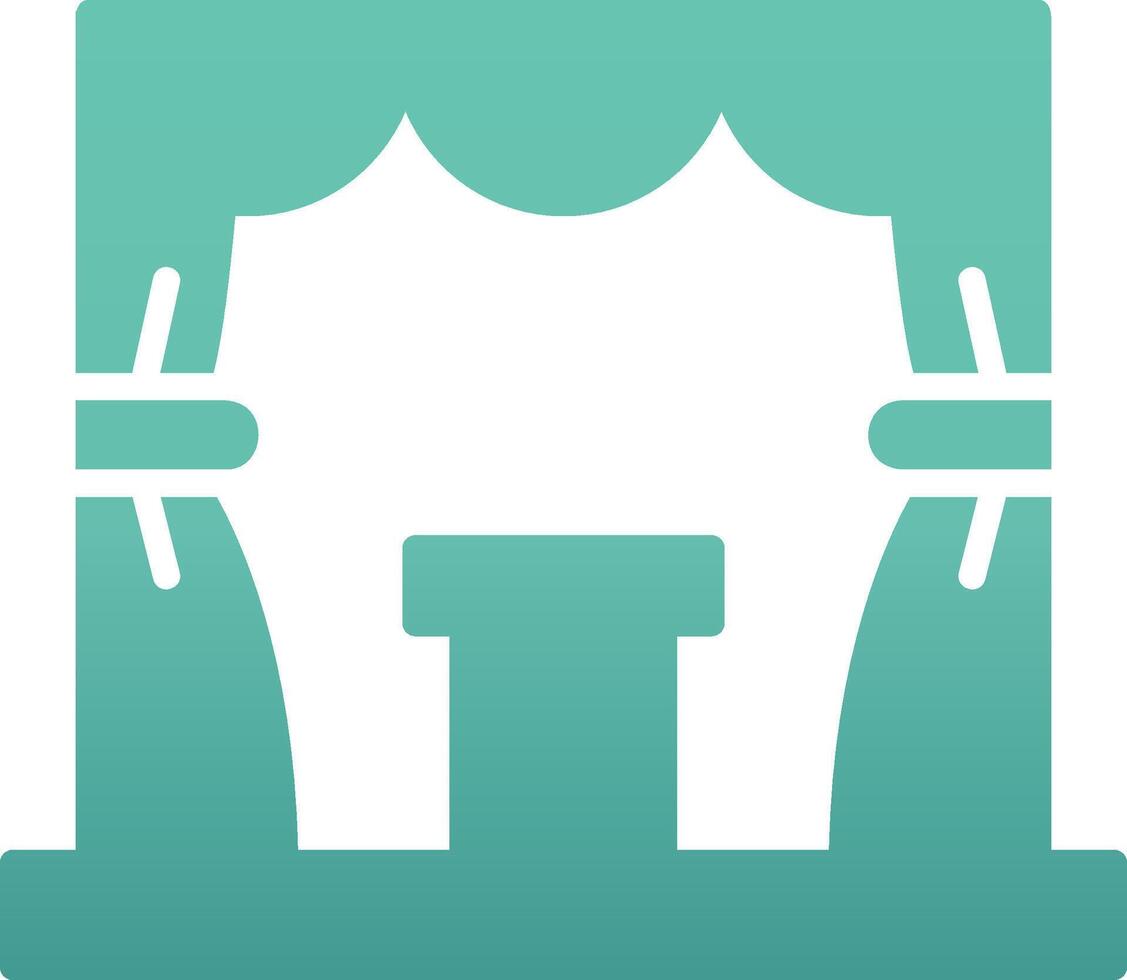 glyph gradient icon vector