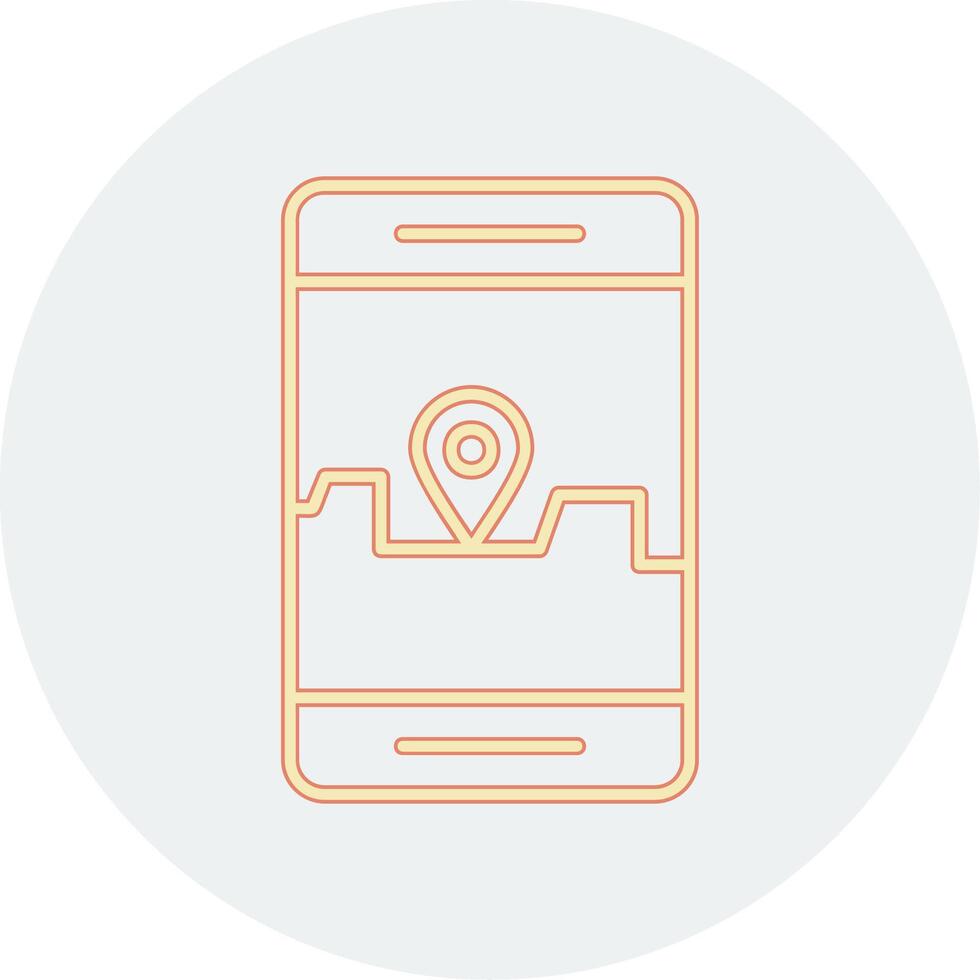 Smartphone Gps Vector Icon