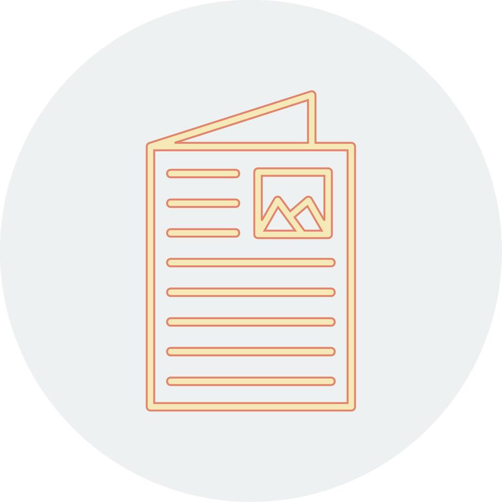 Flyer Vector Icon