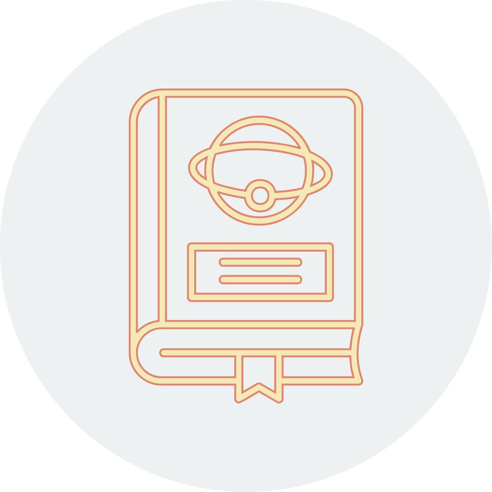 Astronomy Book Vector Icon