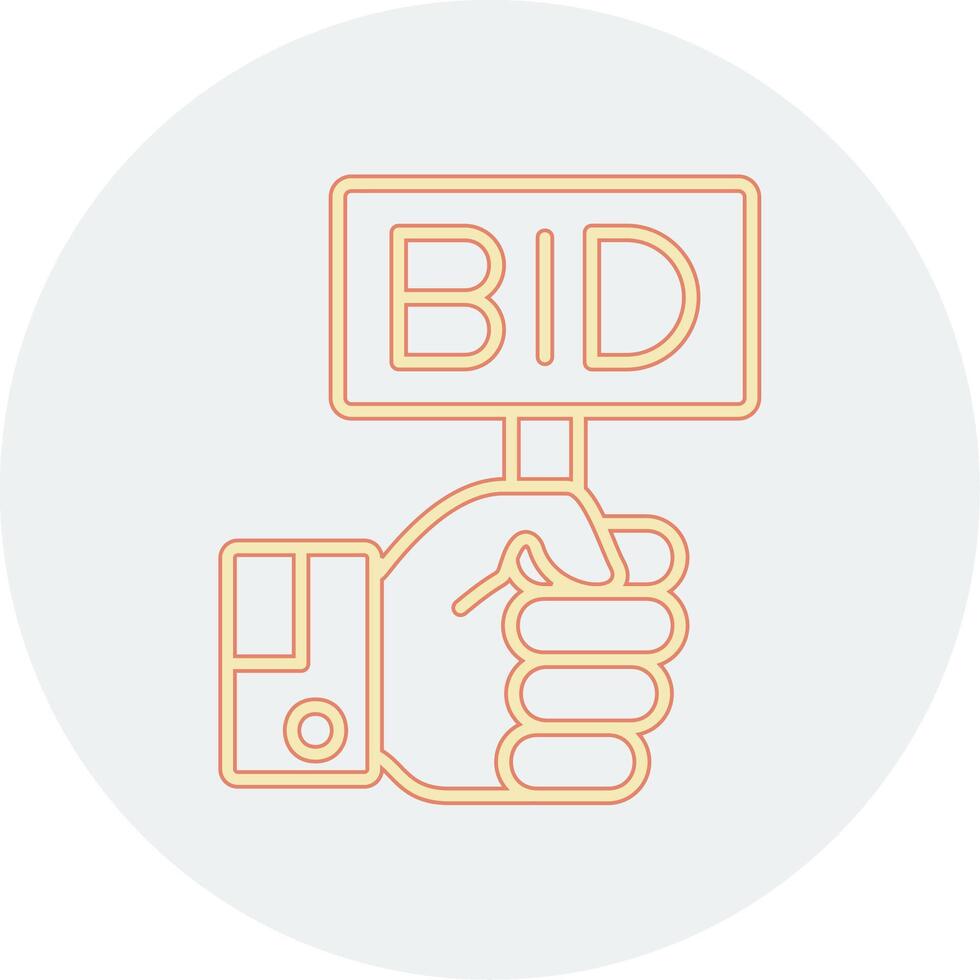 Bid Vector Icon