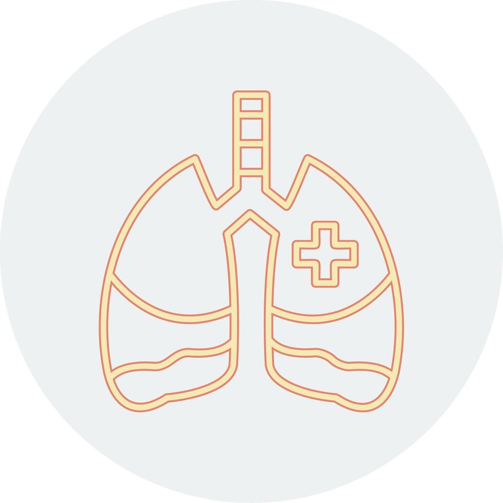 icono de vector de pulmones