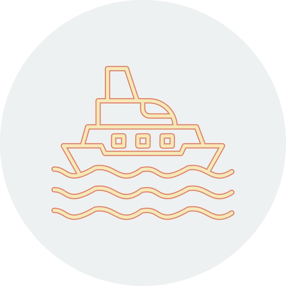 icono de vector de barco