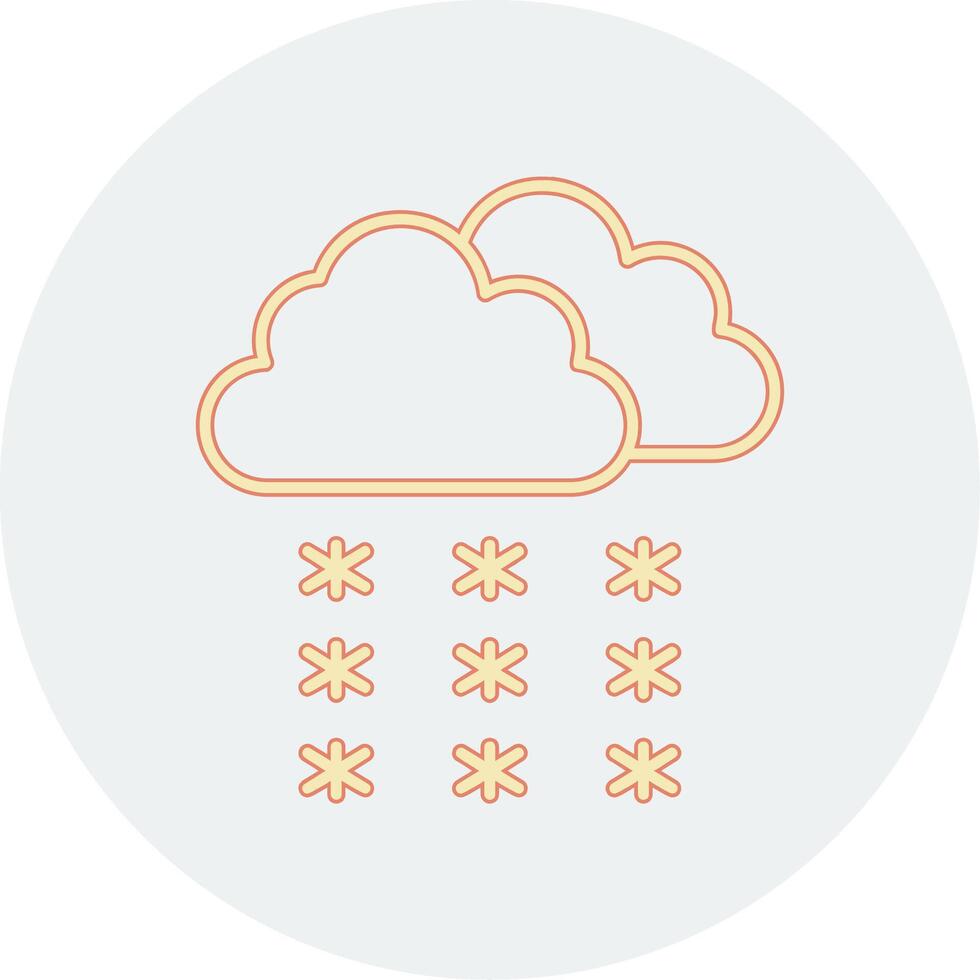 Snowfall Vector Icon