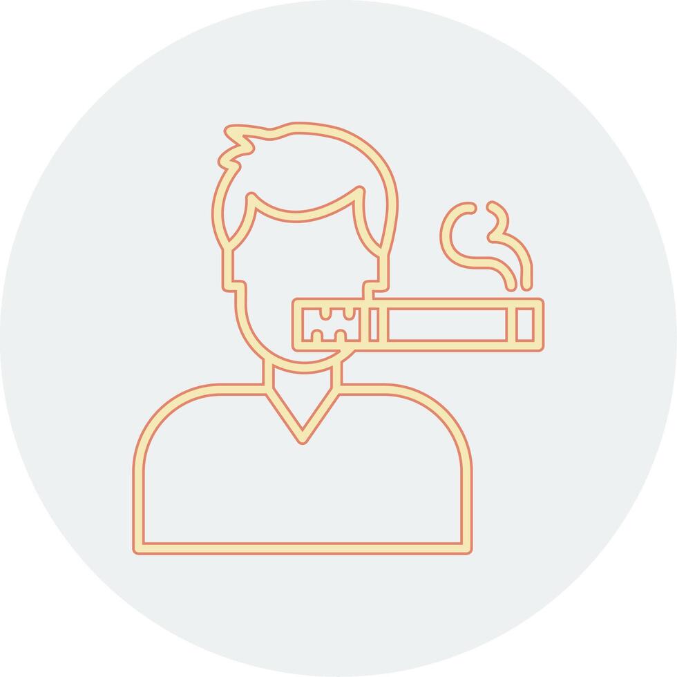Man Smoking Vector Icon