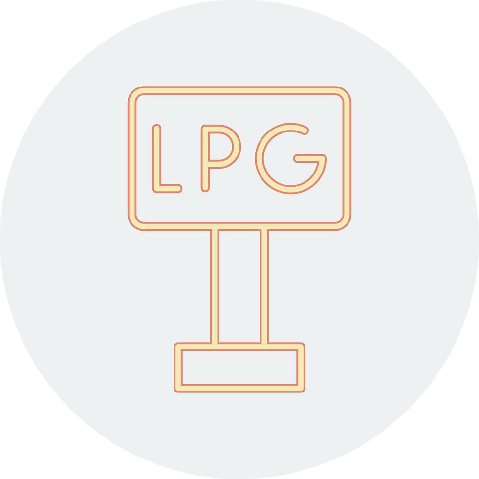 Liquefied Petroleum Gas Vector Icon