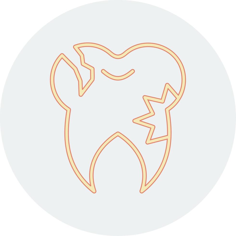 Caries Tooth Vector Icon