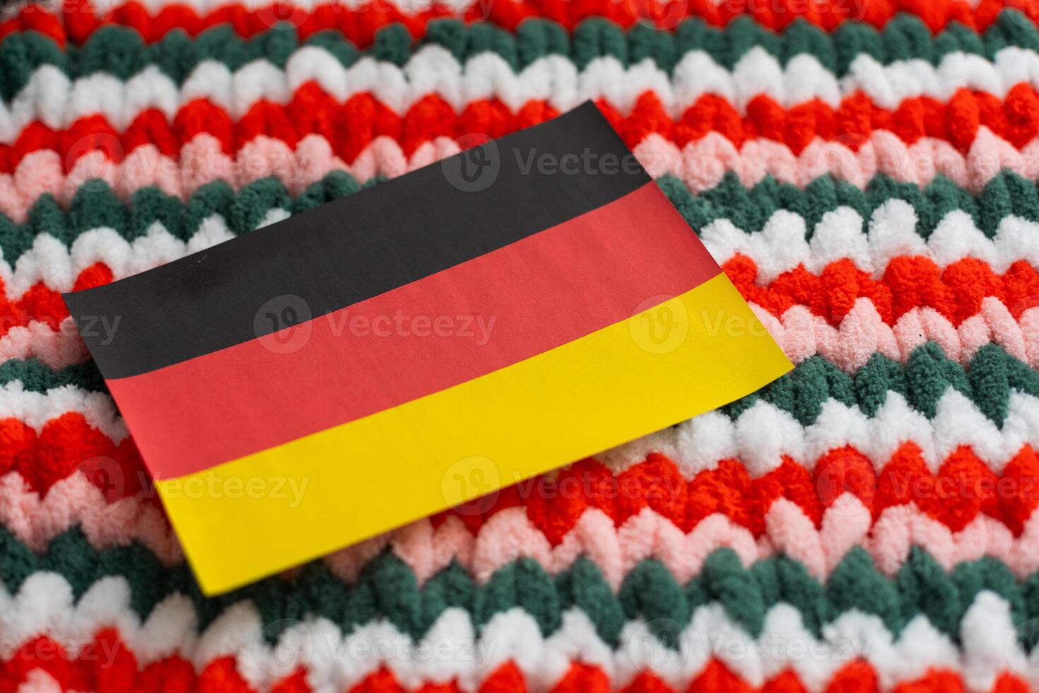 Flag Of Germany Patch. Photo Realistic Embroidery