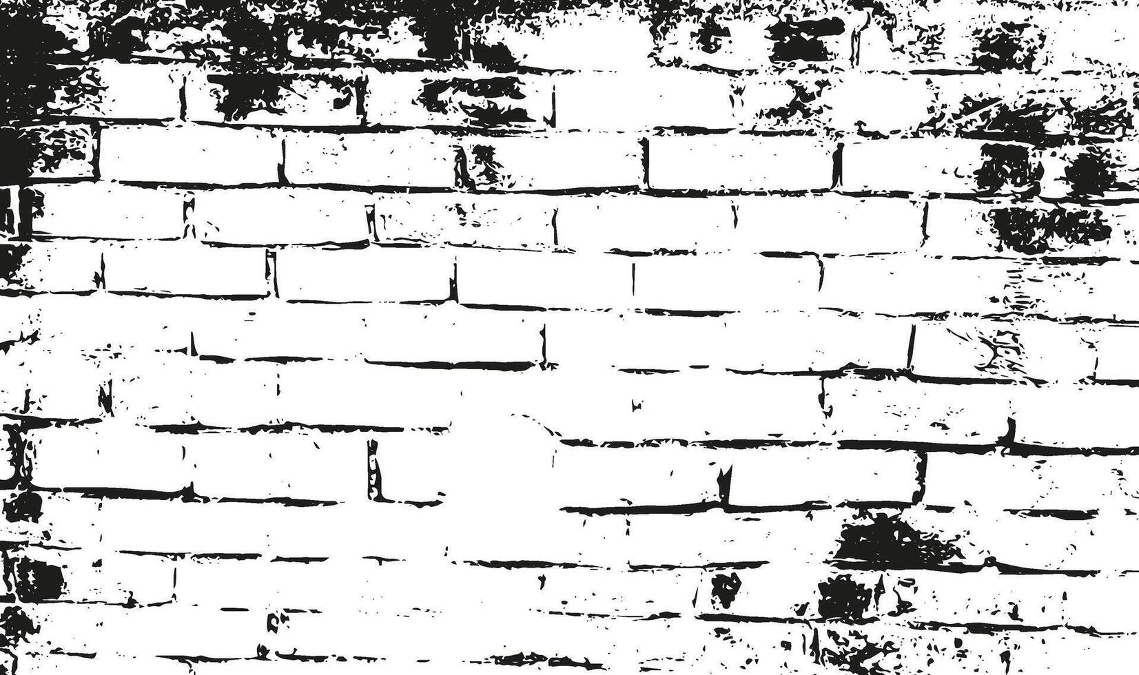 un negro y blanco dibujo de un ladrillo muro, un conjunto de cuatro diferente ladrillo paredes, cuatro diferente tipos de ladrillo pavimentación piedras, Clásico ladrillo pared vector, vector