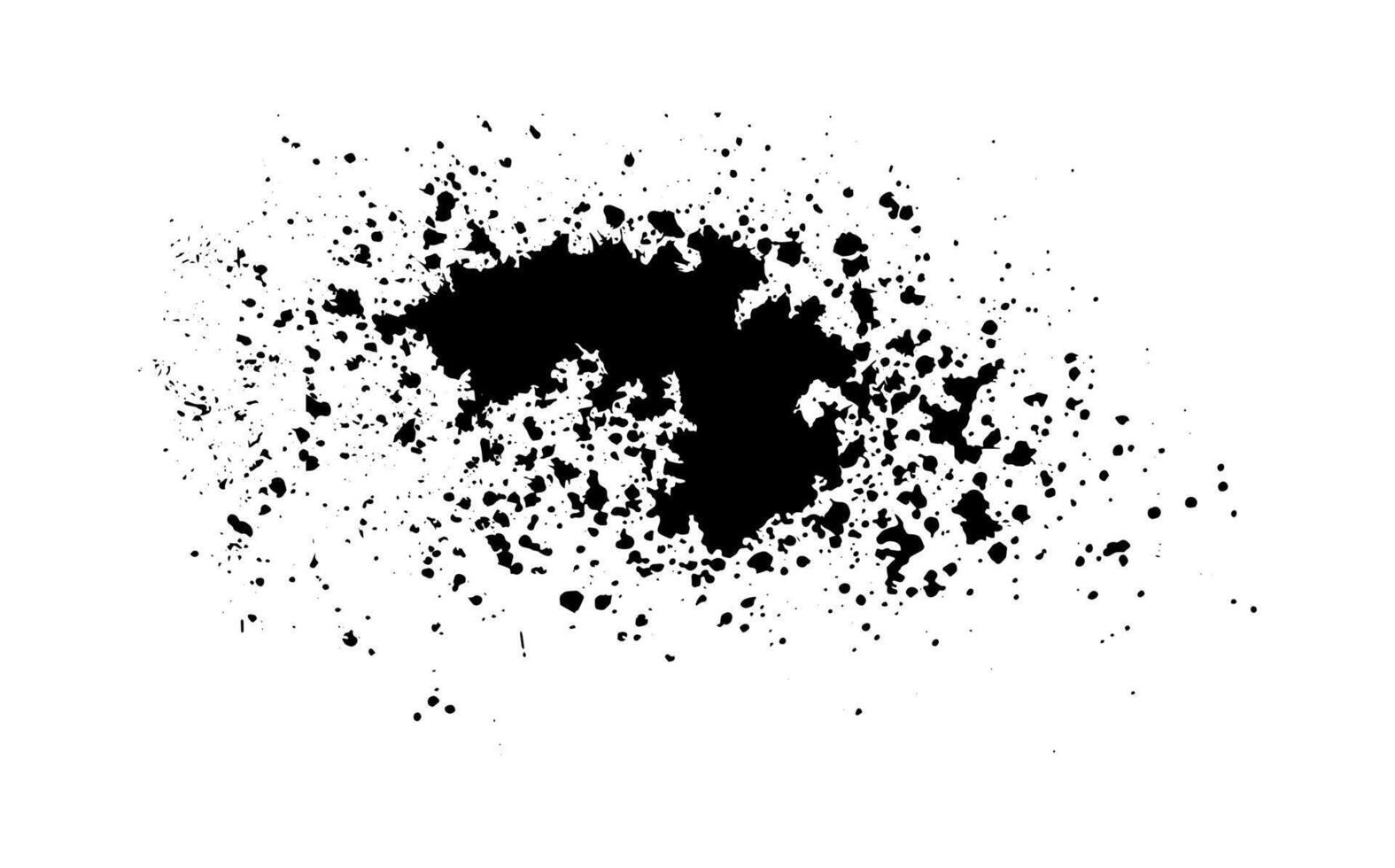 black ink stains on white background vector, black ink splatter on white background, grunge brush strokes vector illustration, a black and white drawing of a paint splatter