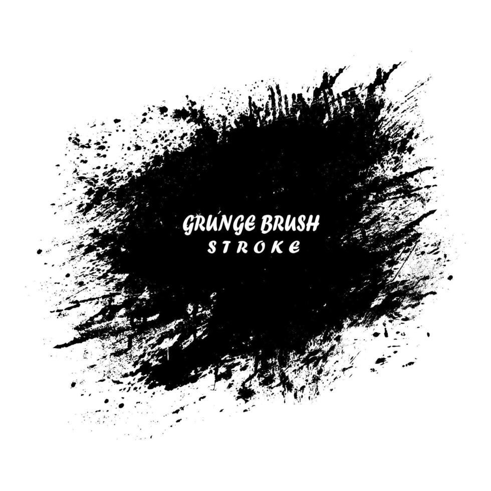 black ink stains on white background vector, black ink splatter on white background, grunge brush strokes vector illustration, a black and white drawing of a paint splatter