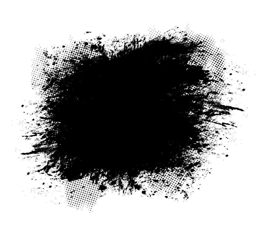 negro tinta manchas en blanco antecedentes vector, negro tinta salpicar en blanco fondo, grunge cepillo golpes vector ilustración, un negro y blanco dibujo de un pintar salpicar