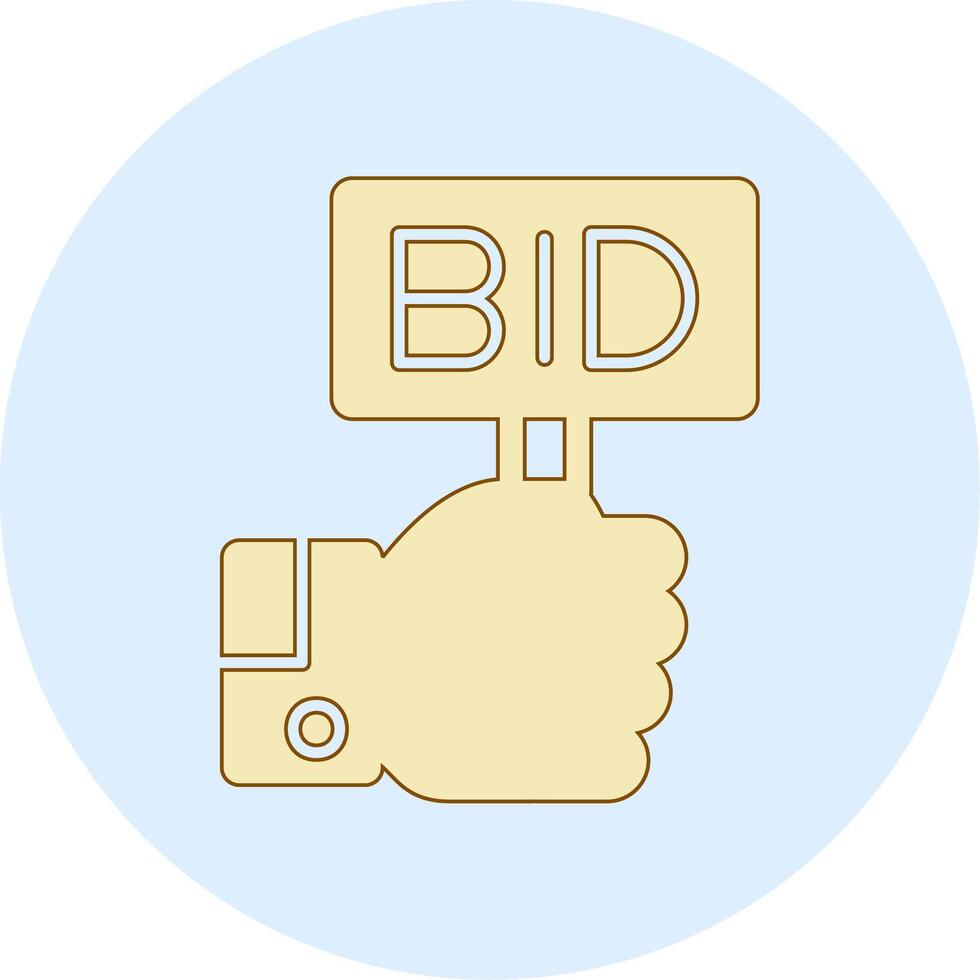 Bid Vector Icon