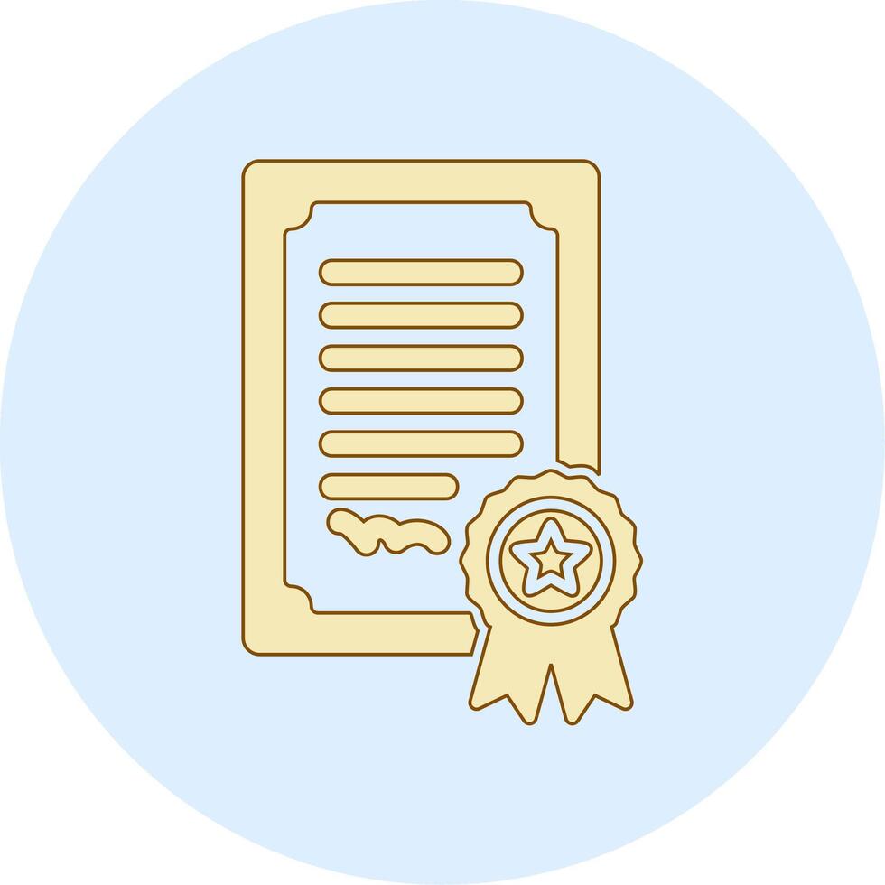 icono de vector de certificado